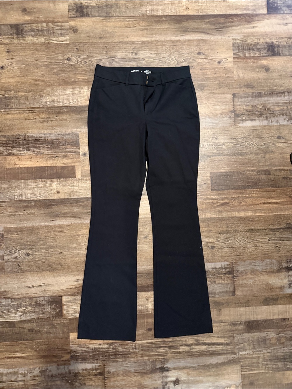 Old Navy Black pixie Flare Pants with Belt Loops